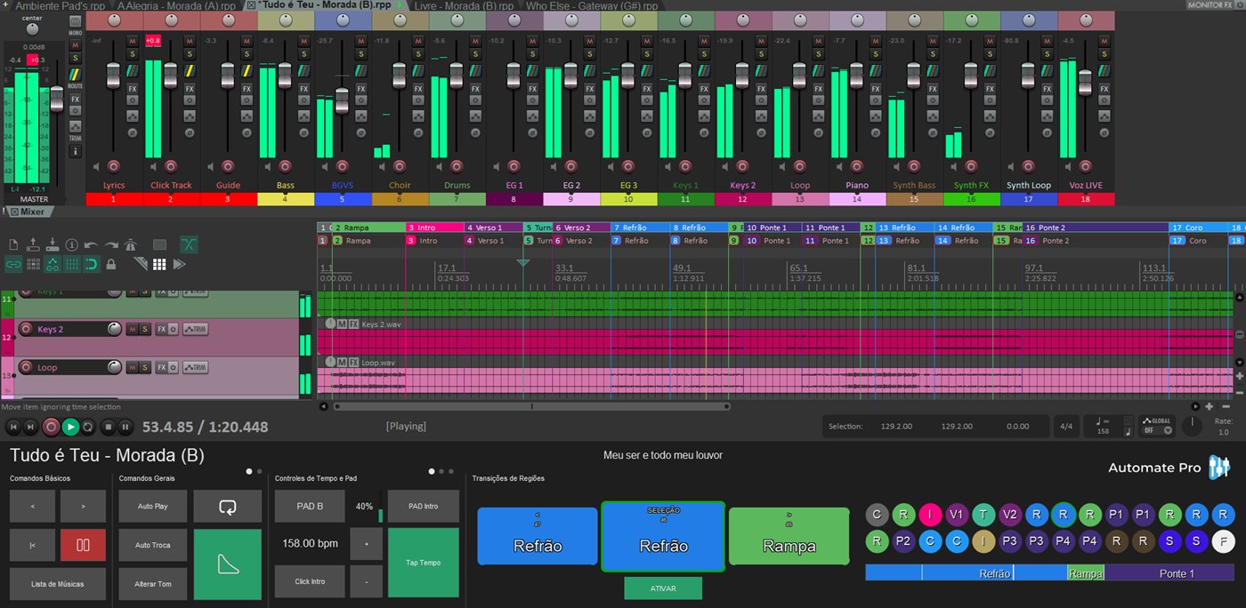 Automate Pro docado no REAPER